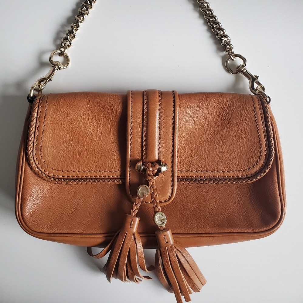 SOLD Gucci Marrakech Tan Shoulder Handbag